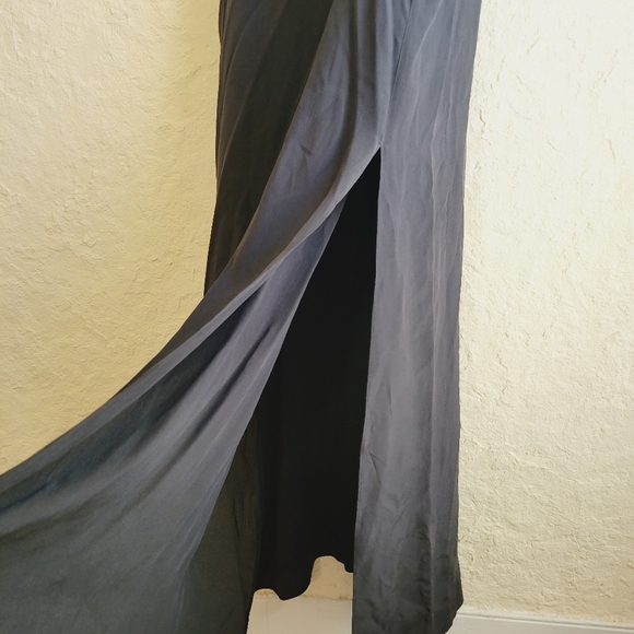 Allsaints Arcadian Black Maxi Dress Beaded Embellished Silk - Picture 11 of 15